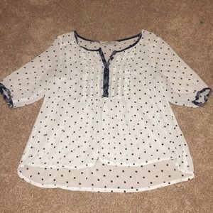 Polka dot blouse